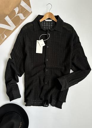 Жіноча сорочка zara linen blend garment
