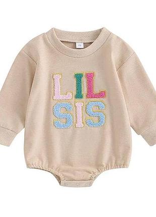 Боді для дівчинки з написом lil sis