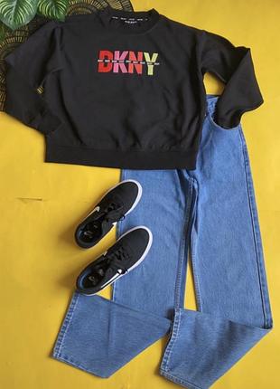 Світшот жіночий dkny чорний з написом