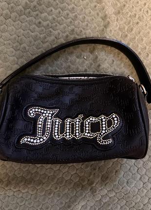Сумка для дівчинки juicy couture чорна зі стразами