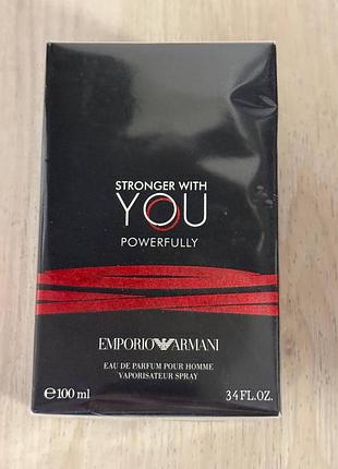 Armani stronger with you powerfully 100 ml оригінал чоловічий парфум
