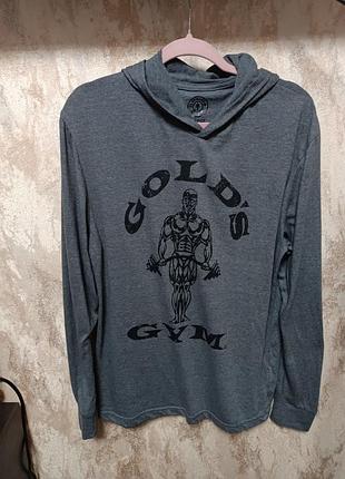 Чоловіче худі gold's gym сіре large