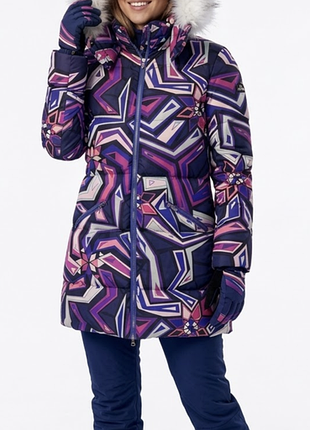 Яскравий зимовий пуховик emilio pucci