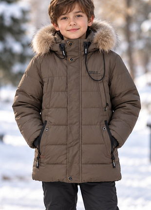 ❄️ зимняя курточка для мальчика  подростка 4 цвета b588сф❄️