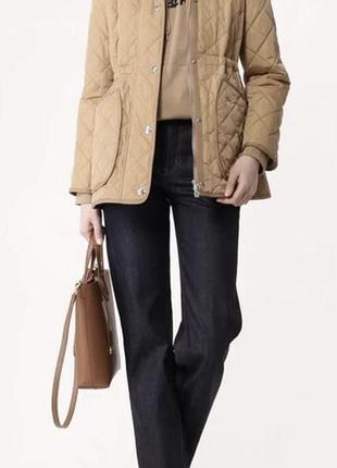Стегана демісезонна куртка-парка burberry (premium luxe)