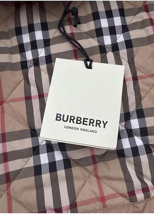 Стегана демісезонна куртка-парка burberry (premium luxe)