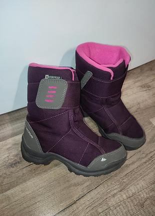 Зимние сапоги для девочки quechua sh100 warm от decathlon 28 р. 17,5 см