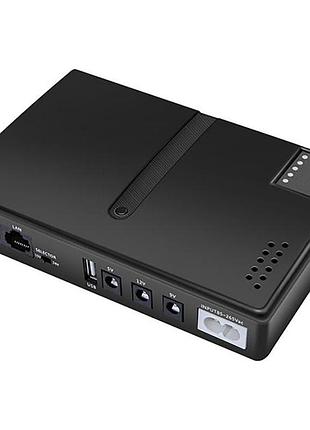 Джерело безперебійного живлення для роутера dc1018l (18 вт, 14000 mah, 5/9/12 в) зі швидкою зарядкою black