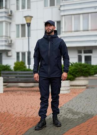 Костюм чоловічий soft shell intruder синій завжди в наявності ✅