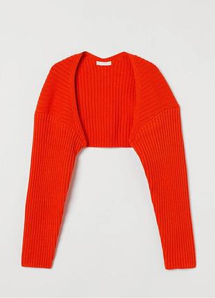 Болеро h&m червоне трикотажне розмір 46