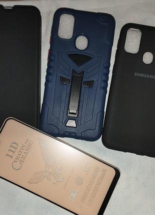 Набір аксесуарів для samsung galaxy m21: чохли та захисне скло
