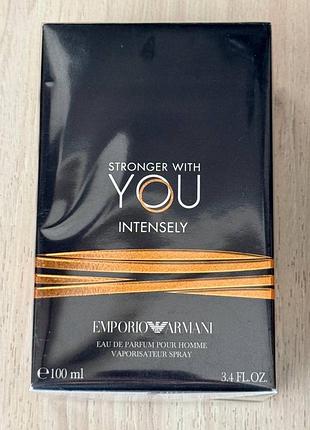 Armani stronger with you intensely 100 ml оригінал чоловічий парфум