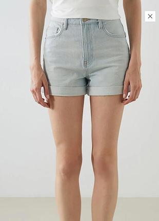 Жіночі джинсові шорти lc waikiki regular fit, світло-блакитні, розмір 30