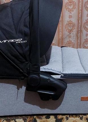 Люлька для дитячої коляски easygo virage ecco сіро-чорна