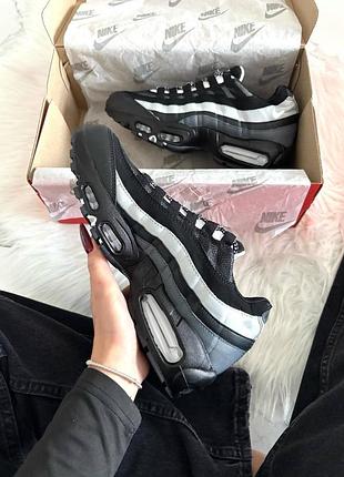 Кросівки nike air max 95 black & grey 4
