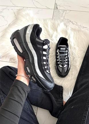 Кросівки nike air max 95 black & grey 2