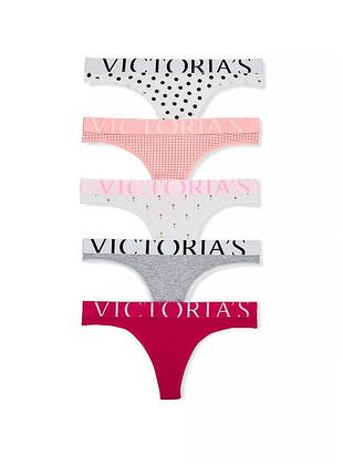 Набір трусиків з 5 шт стринги victoria’s secret оригінал