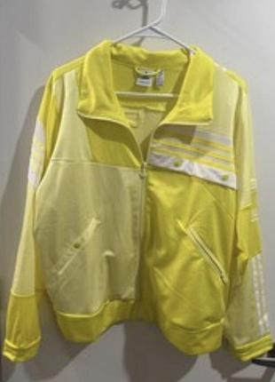 Спортивна кофта adidas жовта унісекс l-xl
