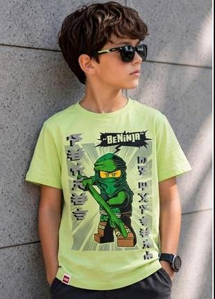Детская / подростковая футболка lego ninjago с принтом