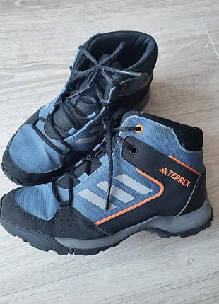Черевики для хлопчика adidas terrex демісезонні синьо-чорні
