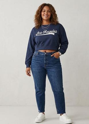 Укороченный свитшот от h&m divided "bos angeles"