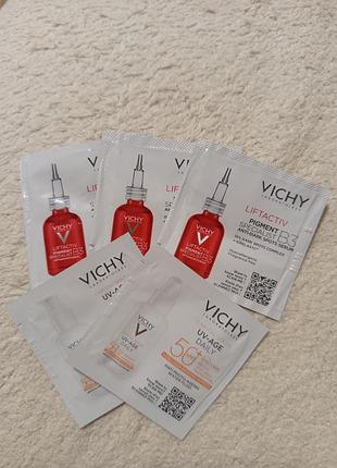 Набір пробників vichy liftactiv specialist b3 та capital soleil uv-age daily