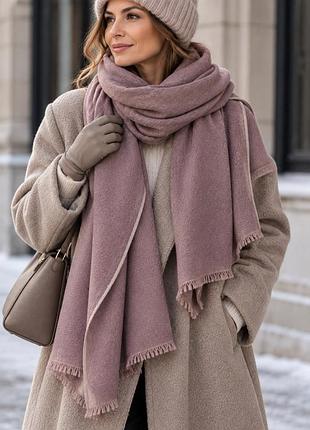 Великий палантин massimo dutti у вишуканому відтінку 🌸