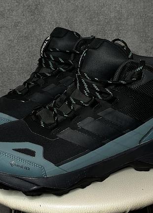 Кросівки adidas terrex skychaser ax5 mid gore-tex, чорно-бірюзові, розмір 45 (29 см)