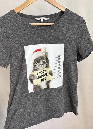 Футболка з котом red herring