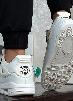 Р.41-45 кросівки nike air jordan retro 4 білі ks 12760