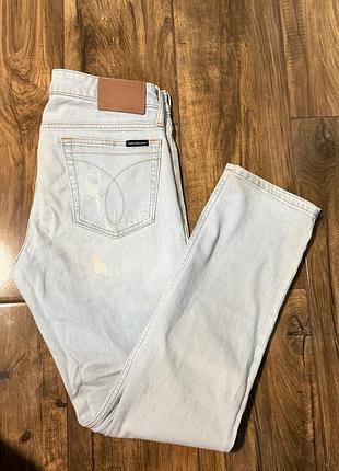 Чоловічі джинси calvin klein jeans 32/32розмір світло-блакитні брендові оригінальні