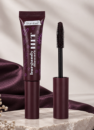 Туш для вій glambee hit mascara бургунді, 14 г