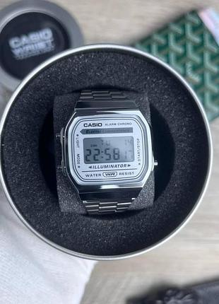 Годинник casio a168w цифровий з металевим браслетом
