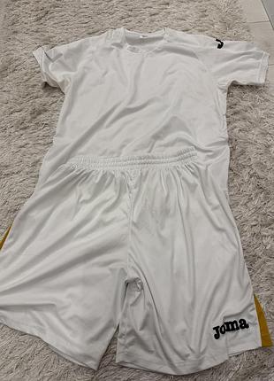 Футбольна форма біла joma на м-л