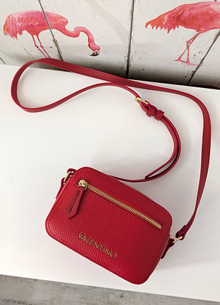 Сумка женская красная через плечо valentino