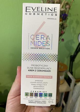 Крем для обличчя eveline cosmetics 6 ceramides derma solution регенеруючий