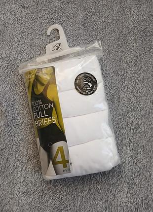 Набір жіночих трусиків full briefs marks & spencer (4 шт) р. 16