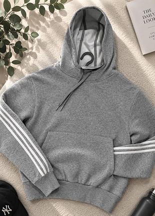 Жіноче худі adidas з фірмовими смужками на флісі
