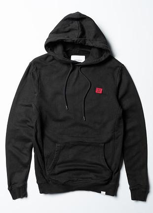 Les deux copenhague piece hoodie sweatshirt pullover black [kmh017502]