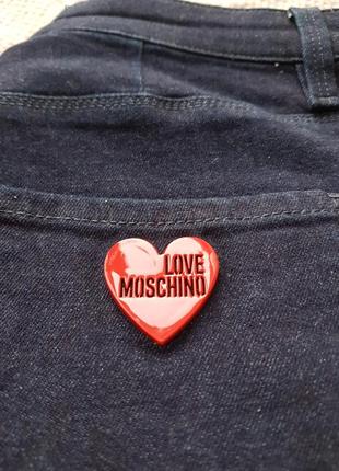 Темно-сині джинси mom's love moschino, 29-й4 фото