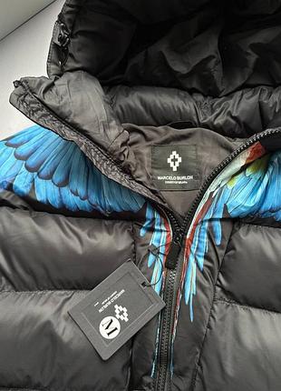 🌐marcelo burlon пуховики синий