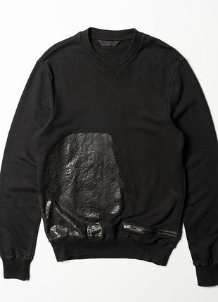 Karl lagerfeld big logo crew neck  sweatshirt black  [kmh017503]