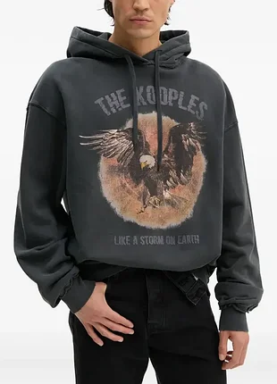 The kooples eagle graphic red planet tour sweatshirt [kmh017504]