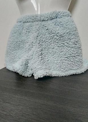 Fluffy teddy shorts warm and cuddly for home or sleep