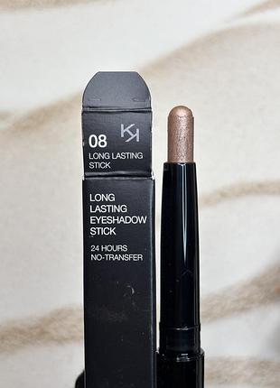 Тіні для повік kiko milano new long lasting eyeshadow stick відтінок 08 shell