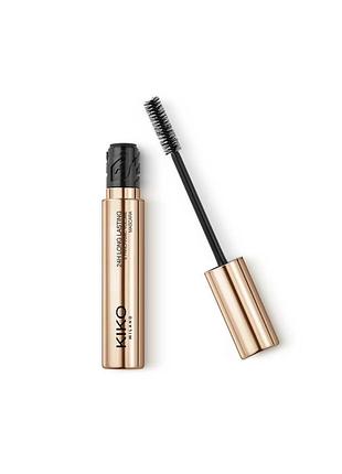 Туш для вій 24h long lasting & panoramic volume mascara kiko milano