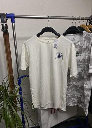 Футболка бавовняна чоловіча h&m 326803 унісекс