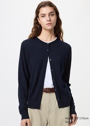 Кардиган uniqlo вовна жіночий хс