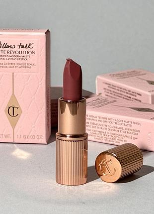 Помада charlotte tilbury matte revolution (pillow talk medium) 1.1 g mini (уценка)