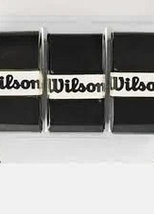 Wilson 3pcs тенісна ракетка overgrip sweat band absorption grip pu нековзка ракетка grip grip tennis griptape padel grip pro чорні